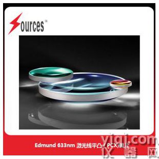Edmund  633nm 激光鍍膜平凸（PCX）透鏡