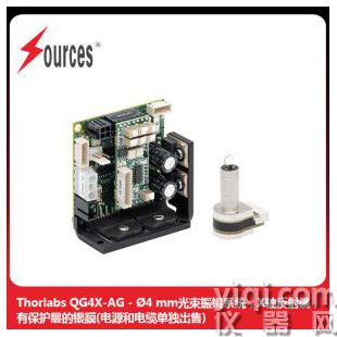 Thorlabs 單軸掃描振鏡系統，掃描角度±22.5°，動磁式電機設計