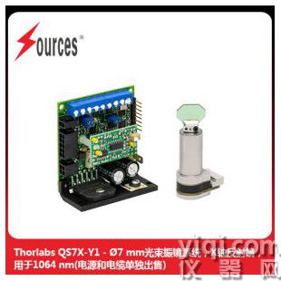 Thorlabs 單軸掃描振鏡系統，掃描角度±22.5°，動磁式電機設計