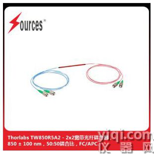 Thorlabs 2x2階躍折射率多模光纖耦合器 纖芯?600 μm