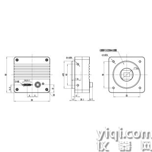 IUA1700KMA 170万像素 索尼IMX432 全局快门 外触发 高灵敏度 黑白 显微镜相机 工业相机