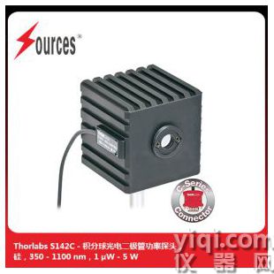 Thorlabs 積分球光電二極管功率探頭