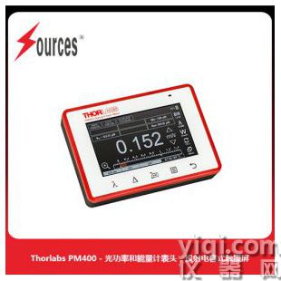 Thorlabs 手持式功率能量計表頭，多點觸控技術