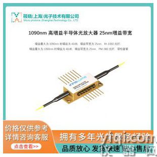 1090nm 高增益半導體光放大器 25nm增益帶寬