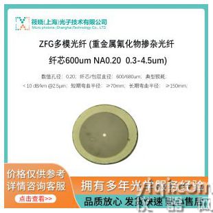 ZFG多模光纖 (重金屬氟化物摻雜光纖 纖芯600um NA0.20  0.3-4.5um)