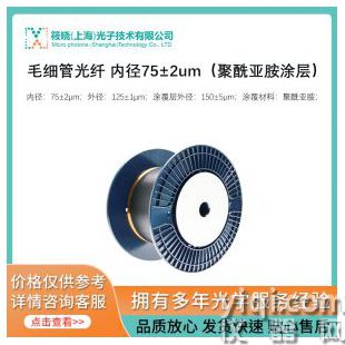 毛细管光纤 内径75±2um（聚酰亚胺涂层）