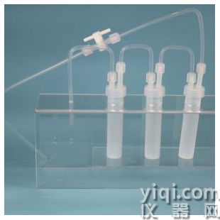 PFA氣體洗滌瓶耐腐蝕耐氟化氫氣體吸收串聯(lián)裝置