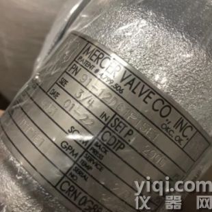 優(yōu)勢供應(yīng)MERCER 安全閥 91-12D61P15E1 Set 2000 PSI 270 F