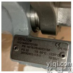 優勢供應 GEFA 蝶閥 HG14466TG150