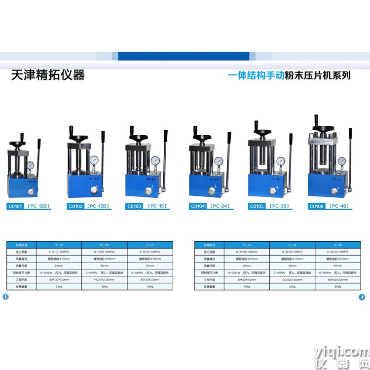 手動壓片機型號匯總