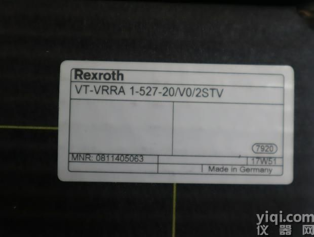 0811405063 VT-RRA1-527-20/V0/2STV 德國力士樂REXROTH放大器