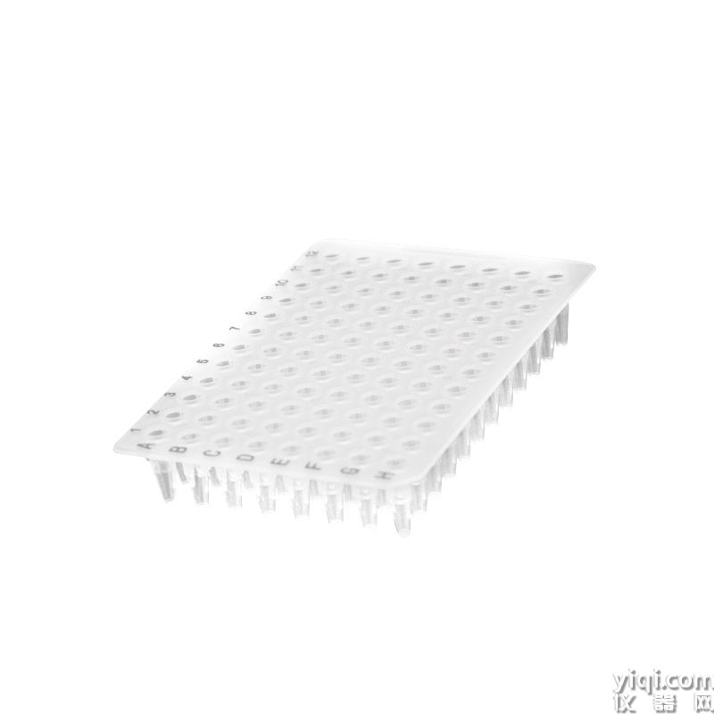 0.2 mL 96孔PCR板,透明,無裙邊